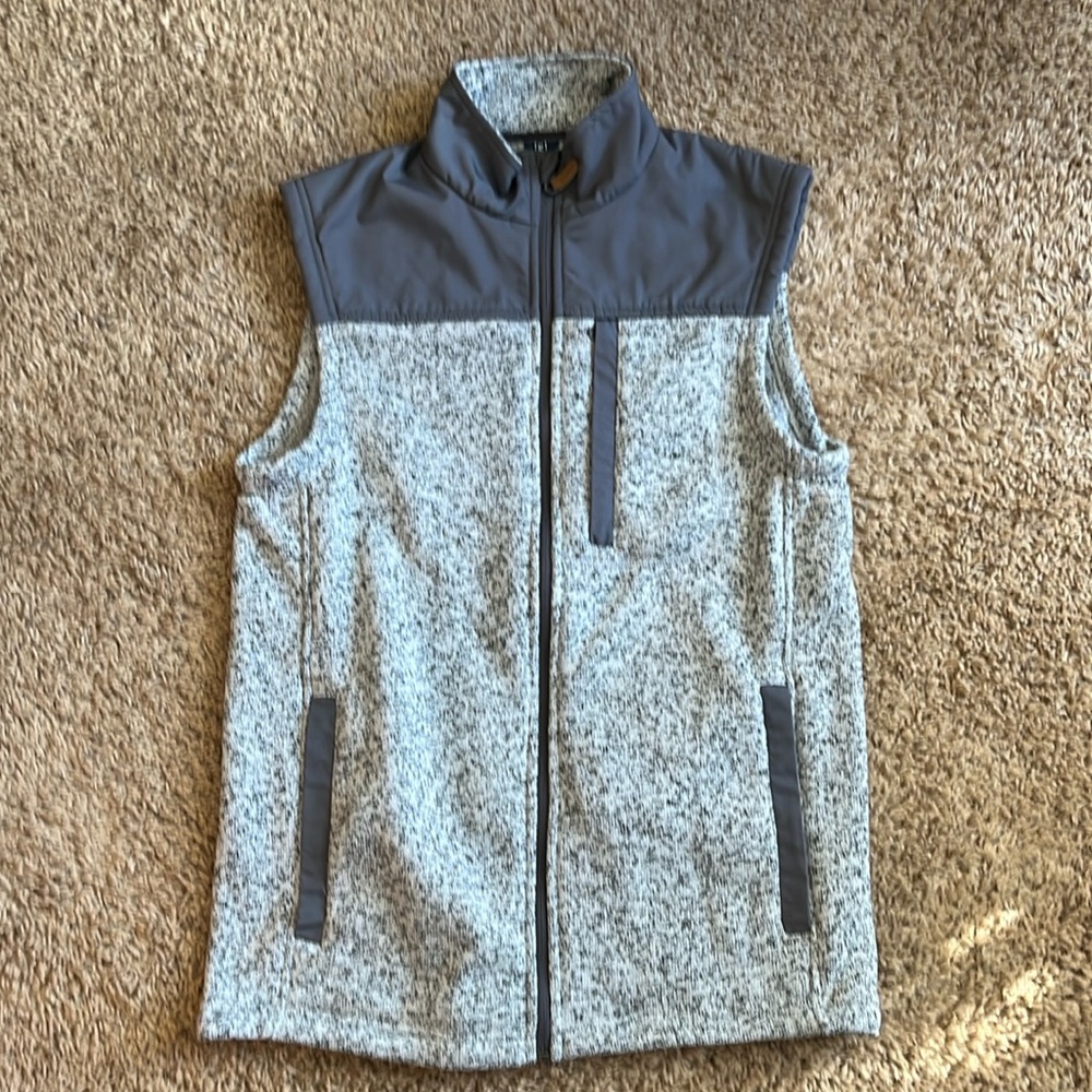Men’s Zip Up Fleece Vest Size Small (34-36) George